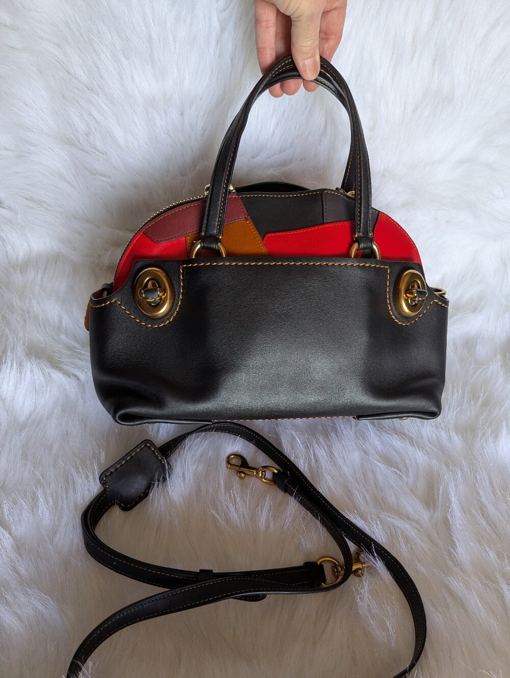 Coach Ultra Rare Limited Edition Outlaw Patchwork Satchel - Picture 8 of 16